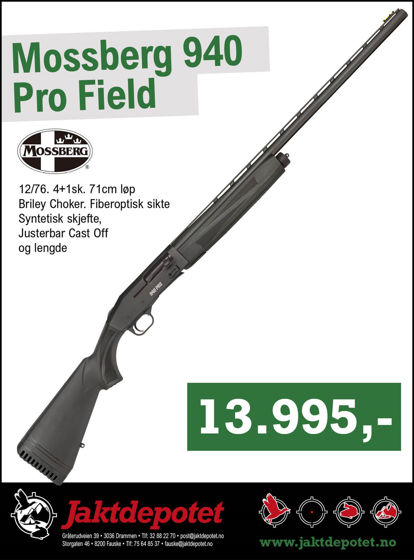 Bilde av Mossberg 940 Pro Field Synt 12/76, 71cm løp