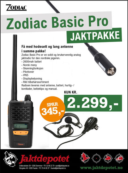 Bilde av Zodiac Basic Pro Jaktpakke