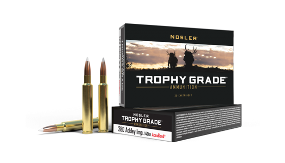 Bilde av 280 AI  Nosler Trophy Grade Accu Bond 140gr (20 ct.)