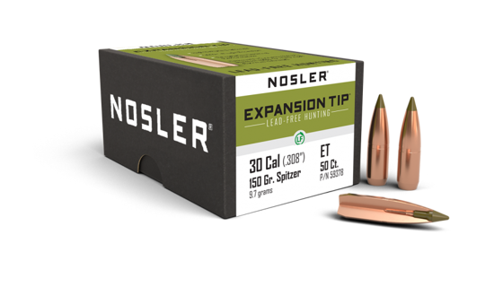 Bilde av .30 (7,62) Nosler 150gr  E-Tip Lead Free (50 ct.)