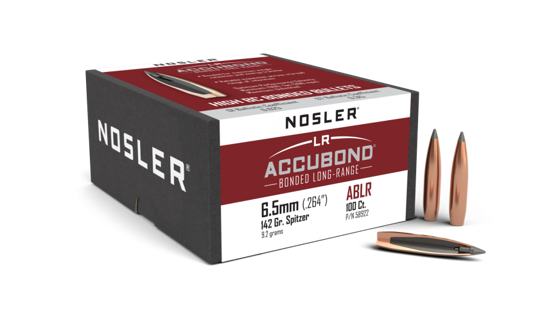 Bilde av .264/6.5 Nosler ABLR 6.5mm 142 grains 100 ct)