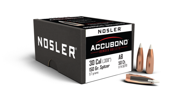 Bilde av .30 (7.62) Nosler 150gr  AccuBond (50 ct.)