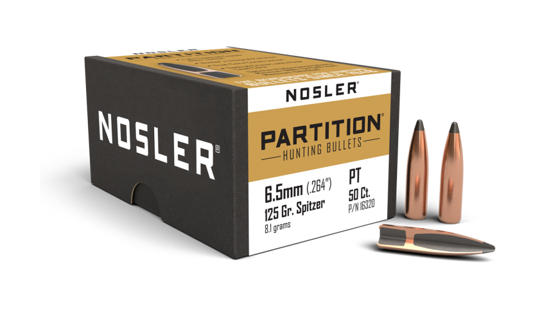 Bilde av .264 Nosler 6.5mm 125gr Sp Partition (50 ct.)