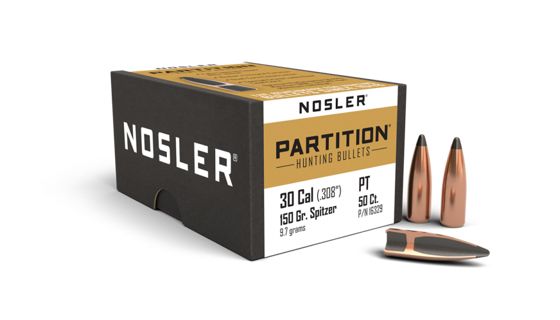 Bilde av .30 (7,62) Nosler 150gr Sp Partition (50 ct.)