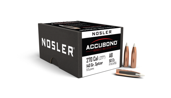 Bilde av .270 (6.8) Nosler 140gr  AccuBond (50 ct.)