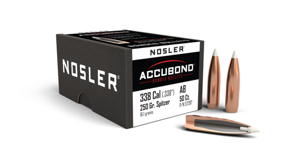 Bilde av .338 Nosler 250gr  AccuBond (50 ct.)