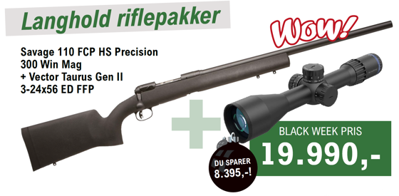 Bilde av Savage 110 FCP HS Precision 300 Win Mag + Taurus Pakke