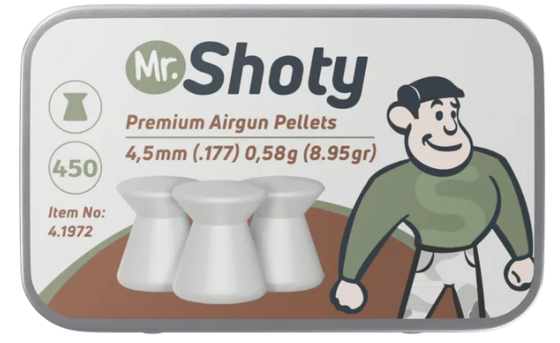 Bilde av Mr. Shoty Flat head pellets 4,5mm pellet