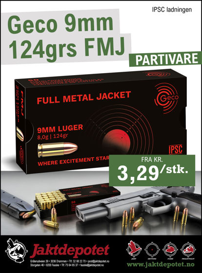 Bilde av 9mm Geco FMJ 124grs. 50pk.