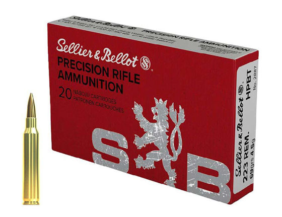 Bilde av 223 Rem S&B 69grs Match 20pk.