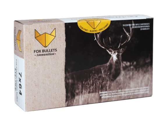 Bilde av 7x64 Fox Ammunition 130gr 8,4g, 20pk